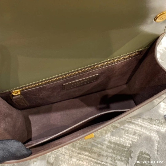 Tony Luxuries YSL IN LOULOU CARRE SATCHEL LEATHER SMOOTH 0807